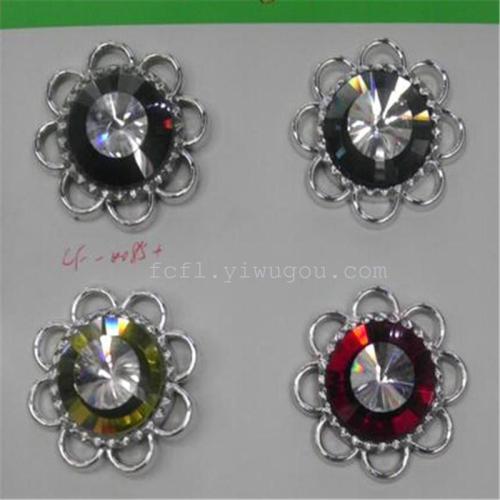 sunflower shoe buckle decorative buckle luggage buckle curtain decorative buckle decorative buckle bright crystal high-end