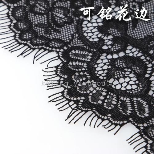 black extra wide elastic lace bow hair accessories skirt hem lace accessories