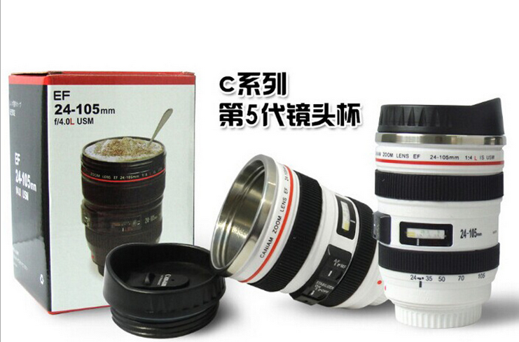 五代佳能杯 佳能五代镜头杯 创意相机杯 水杯