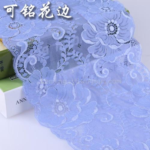 Factory Direct Sales Clothing Accessories Purple Mesh Embroidery Lace