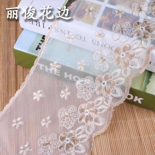 New Handmade DIY Japanese and Korean Lace Trim Purified Cotton Mesh Embroidery Lace Accessories