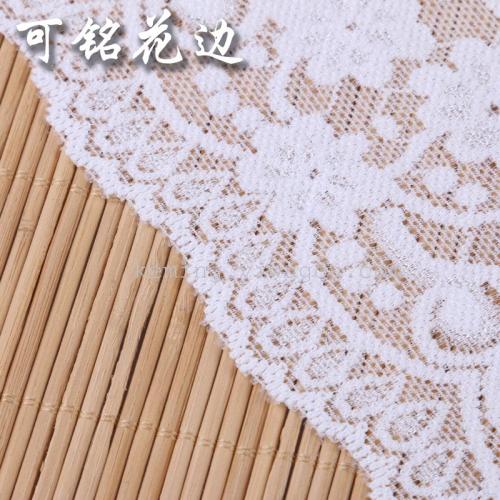 White Lace Mesh Flower Cotton Lace Skirt Clothing Accessories Embroidery Fabric Wholesale