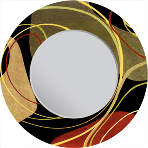 mirror 80cm and 60cm round lacquer painting craft flower still life abstract theme decoration i lacquer mirror