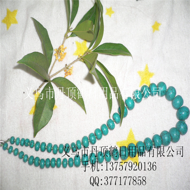 供应松石项链 饰品配件 水晶 天然石批发