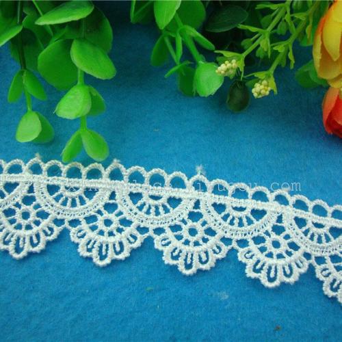 Manufacturer 3cm Water-Soluble Embroidery Polyester Unilateral Lace