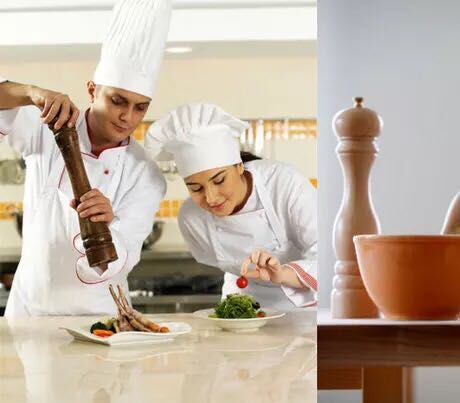Oak lotus wood pepper grinder, manual pepper grinder, pepper powder grinder, black pepper grinder pic 1