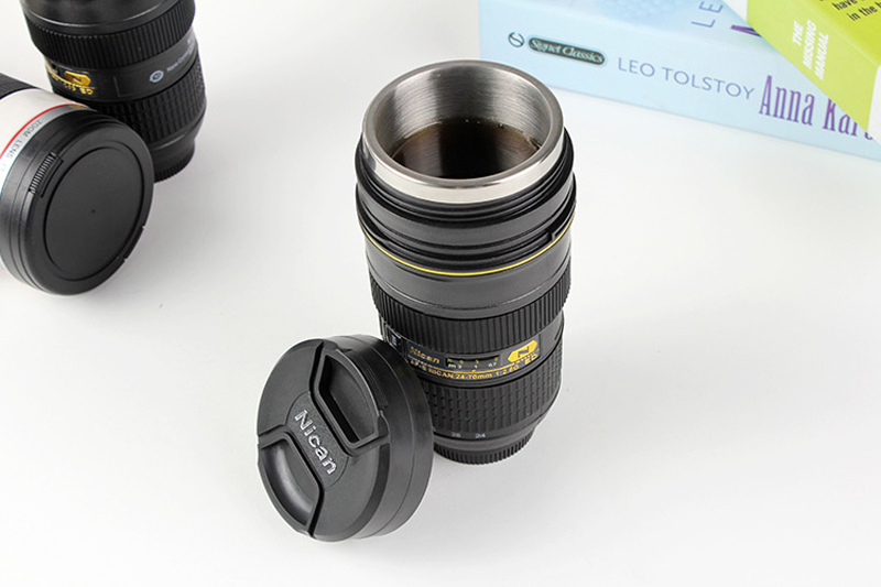 尼康一代镜头杯 镜头水杯 单反相机镜头杯 不锈钢