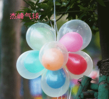 各种透明无色气球