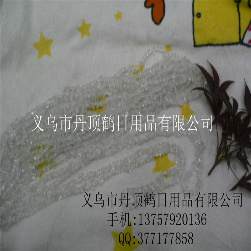 天然白水晶碎石半成品DIY配件 服饰配件