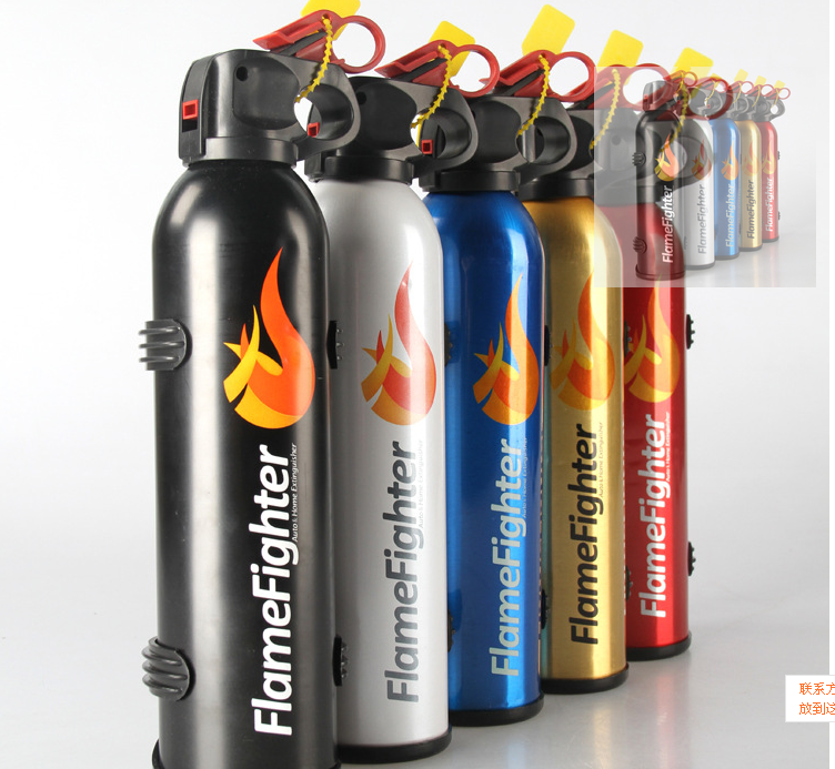手提式灭火器便携式车载干粉灭火器500克大火苗