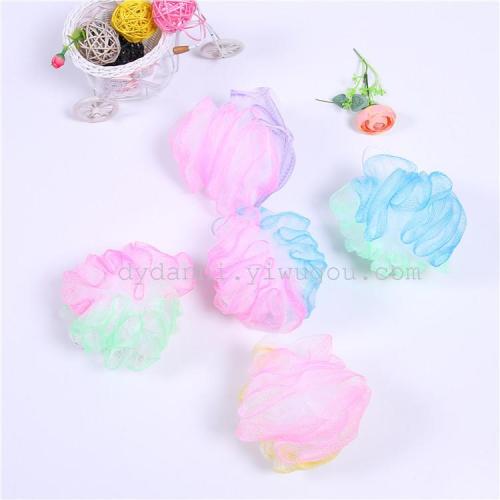 Factory Direct Selling High Quality Three-Color Bath Flower Colorful Bath Ball Environmental Protection PE BATH ESSENTIAL 