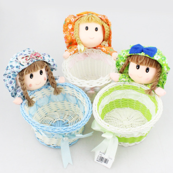 十元店货源 创意家居置物蓝 收纳篮 置物筐 卡通