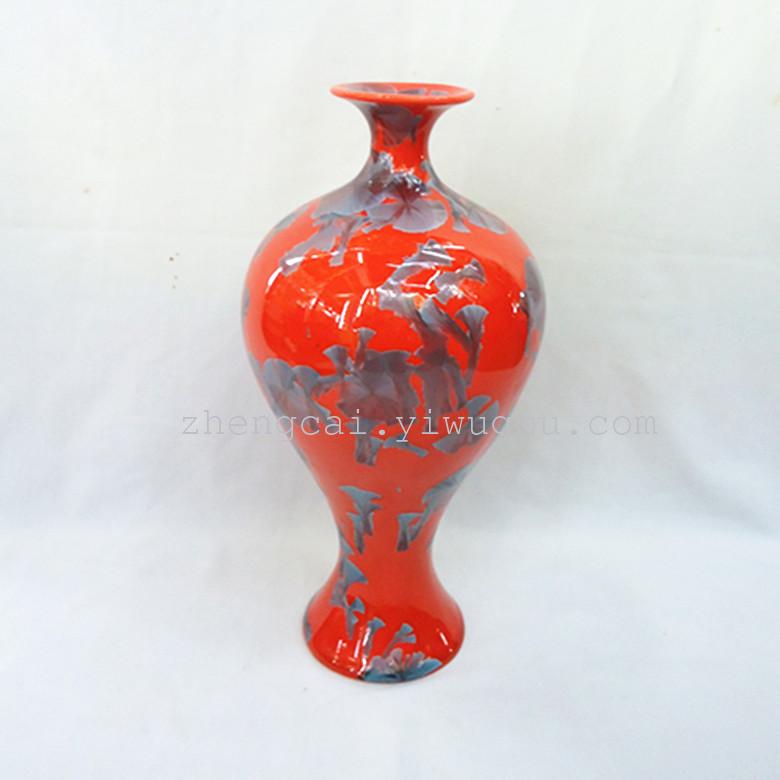 结晶釉陶瓷花瓶 工艺花瓶 工陶瓷花瓶