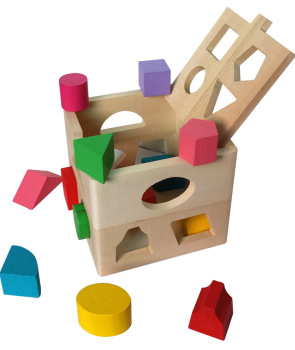 配对积木1-3岁儿童木制早教益智力玩具