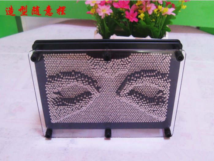 创意大号金属针框 三维克隆针雕 3D手模DIY