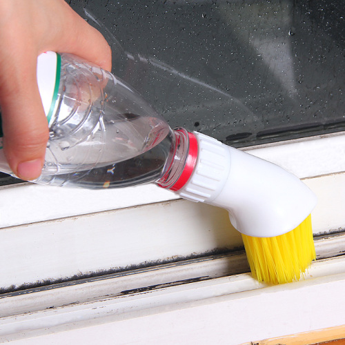 Water Injection Gap Brush Portable Door and Window Cleaning Brush Window Groove Door Brush Cleaning Equipment
