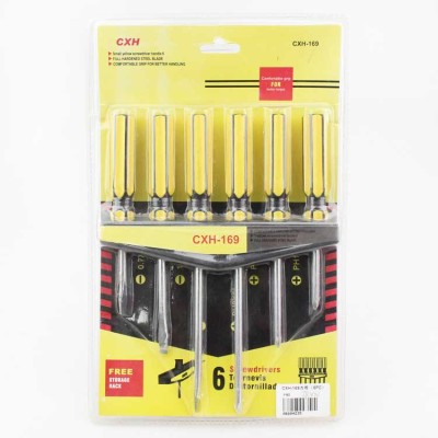 Multifunctional Screwdriver 6 Pack Suction Card Screwdriver Home Good Helper (6pc)