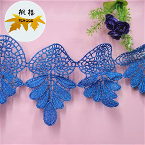water soluble polyester clothing accessories hollow lace new lace factory direct