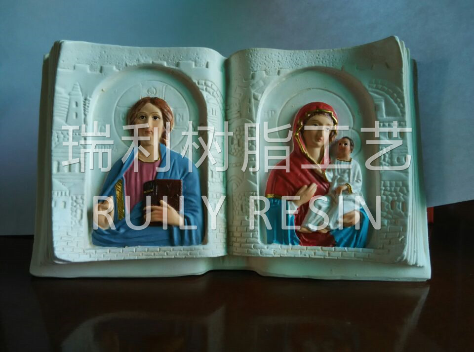 树脂宗教工艺品 摆件 彩绘 圣经