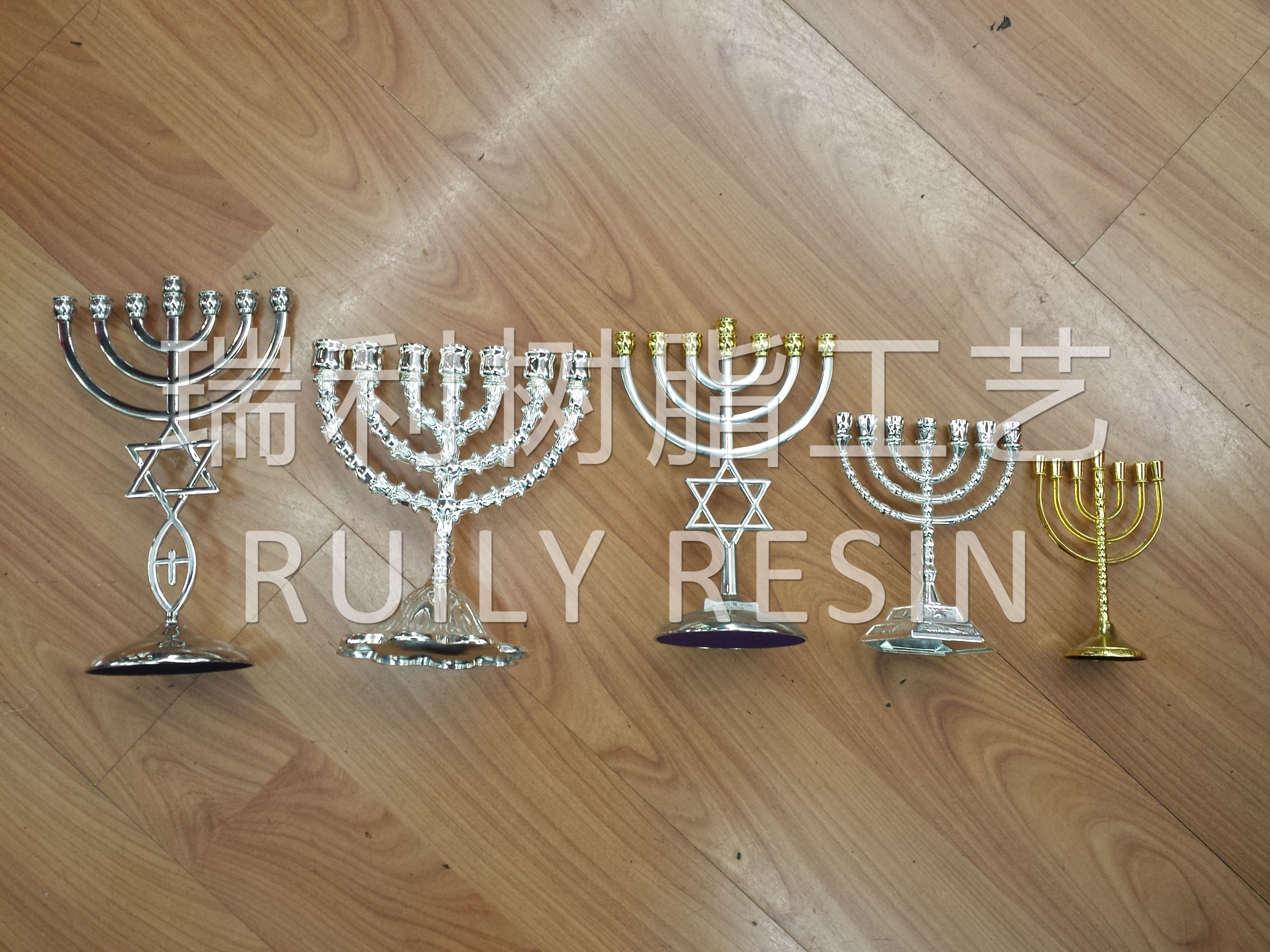 锌合金宗教工艺品 摆件 电镀 烛台