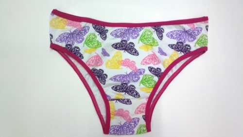 Colorized Butterfly Pattern Women‘s Cotton Briefs