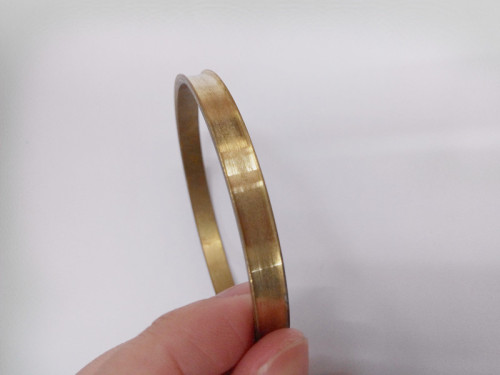 jewelry accessories simple fashion flat slot bracelet european and american glossy copper bracelet diy bracelet sample customization