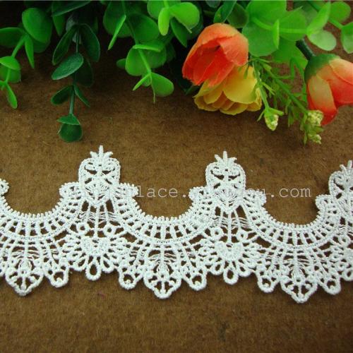 Water Soluble Embroidery Polyester 6.2cm Wedding Headdress Lace DIY