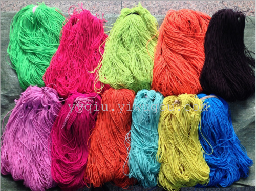0.25cm imported round elastic band elastic rope black and white， colored 200 colors in stock