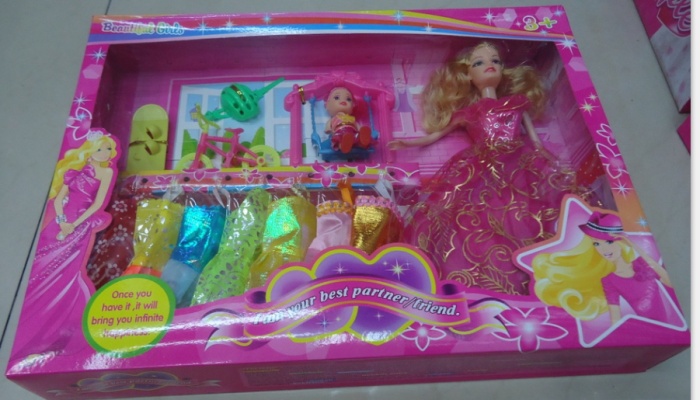 芭比娃娃套装礼盒芭芘配件衣服公主儿童玩具女