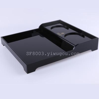 Genuine acrylic teapot cup black tray hotel bathroom supplies