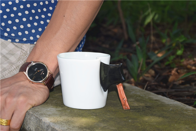 创意斧子杯 新款斧头陶瓷杯 新奇特水杯 杯子