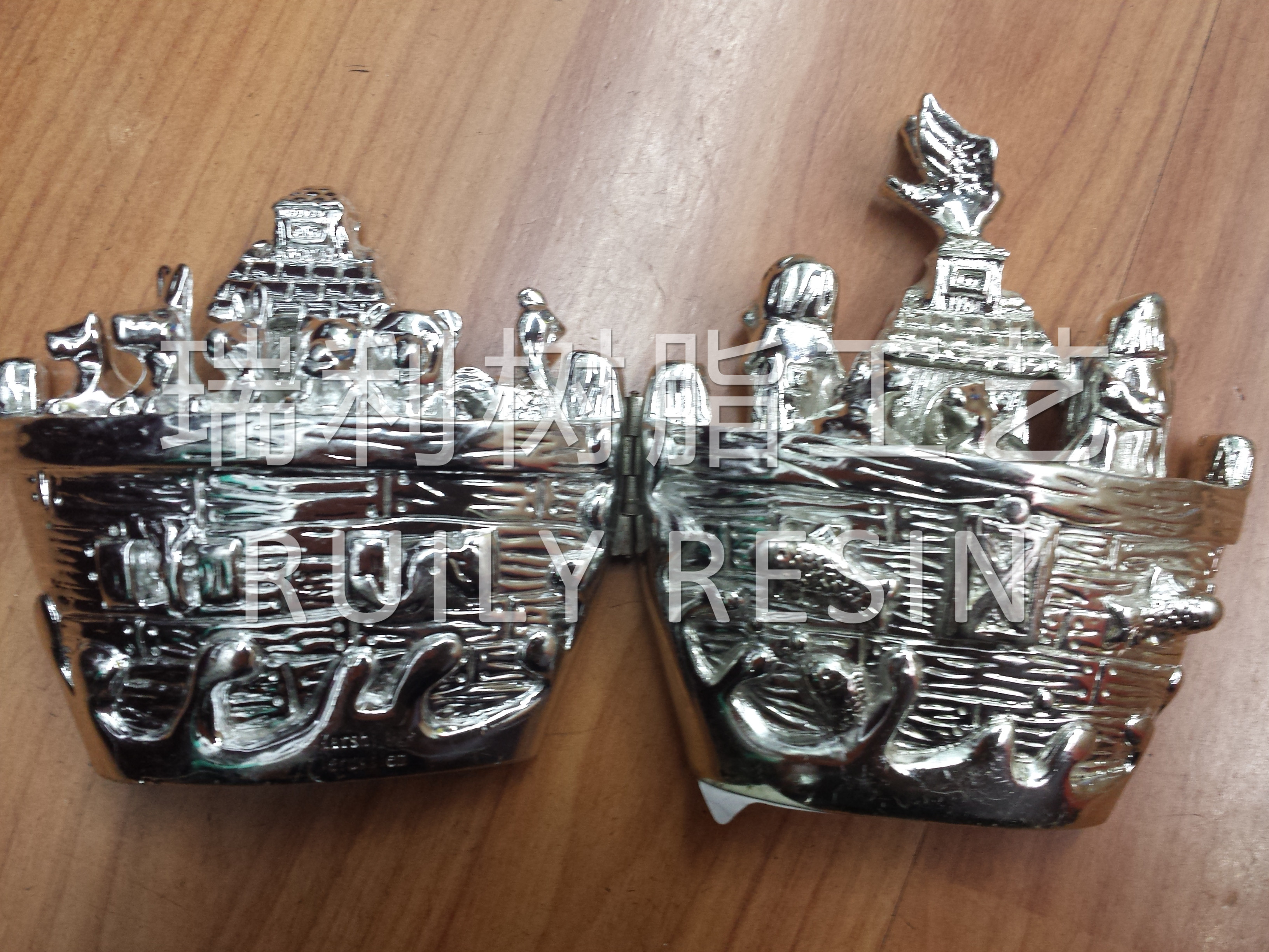 树脂宗教工艺品 摆件 电镀 诺亚方舟