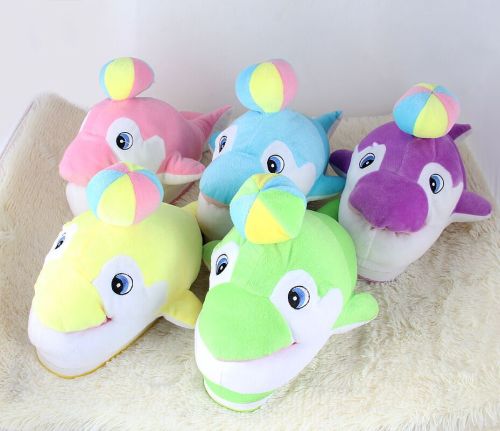 dolphin animal cotton slippers cartoon slippers factory direct sales warm cotton slippers
