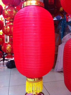 8寸绸布冬瓜灯