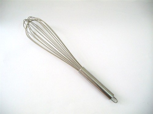 Six-Wire 12-Inch Stainless Steel Tube Egg Beater Factory Direct Sales