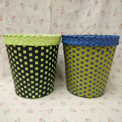 Manufacturers selling creative handmade paper series round basket of natural fashion trash
