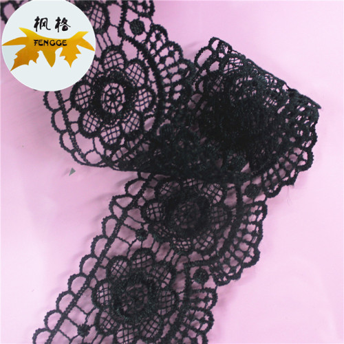handmade diy material high quality black skirt lace accessories