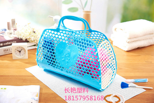 Colorful Fashion Cabas Fruit Basket Hanging Basket Buckle Anti-Drop Bag Mouth Practical and Beautiful 335