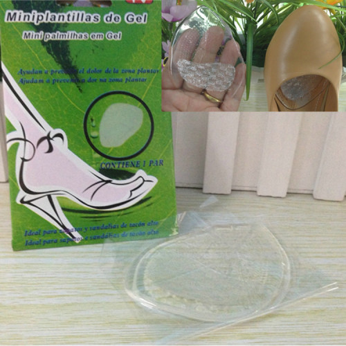green box transparent invisible size 半 pad crystal silicone front palm pad shoe sticker women‘s high heel insole