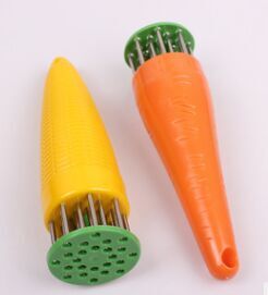 Creative kitchen gadgets and supplies, such as meat tenderizers, steak needles, and street vendors, are all novel and unique pic 1