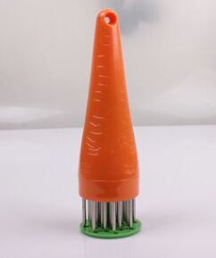 Creative kitchen gadgets and supplies, such as meat tenderizers, steak needles, and street vendors, are all novel and unique pic 2