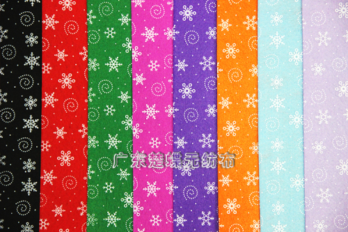 Christmas Non-Woven Printing Series Candy Snowflake Non-Woven Fabric Diyr Handmade Fabric fabric Can Be Customized