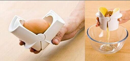 Egg beater, manual egg beater, egg white separator, kitchen gadgets, kitchenware pic 3