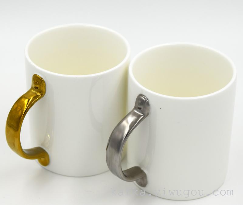 创意新款门把手杯子 高档门把马克陶瓷水杯 咖啡杯