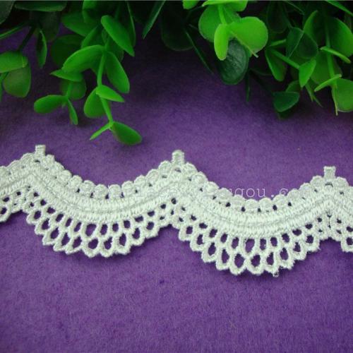 arc 2.8cm water-soluble embroidery polyester lace wedding lace