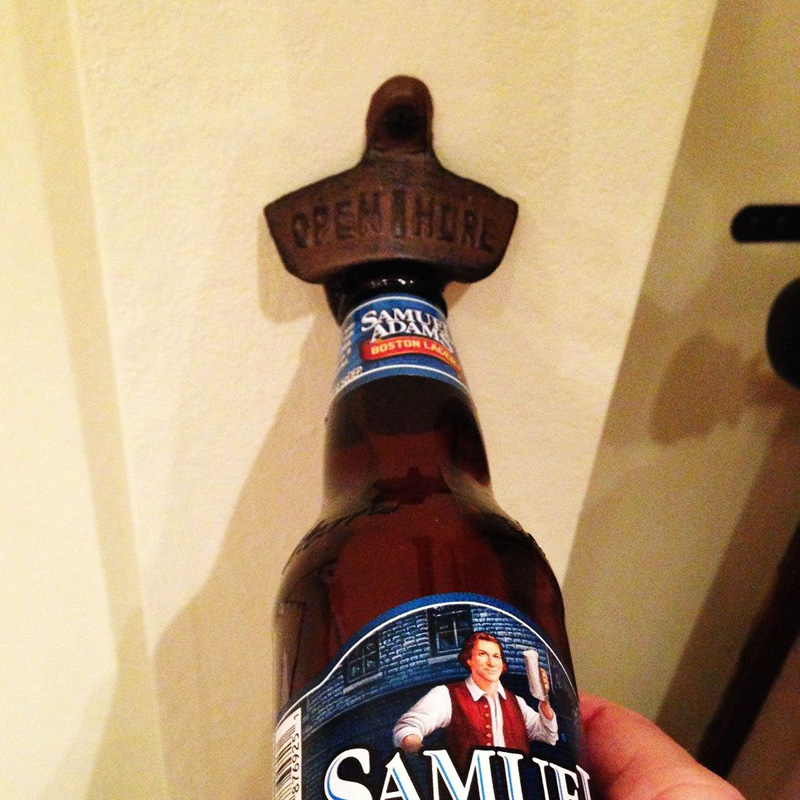 复古壁挂式开瓶器 铸铁啤酒开瓶器 送螺丝