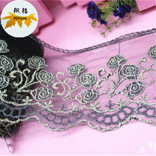 Factory Direct Sales Water Soluble Gold and Silver Silk， Clothing Accessories Lace