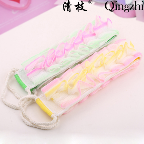 [Qing Zhi] Bath Towel Korean Style Back Rubbing Bath High Quality Foaming Back Rub Towel Lengthened Back Rub Wholesale