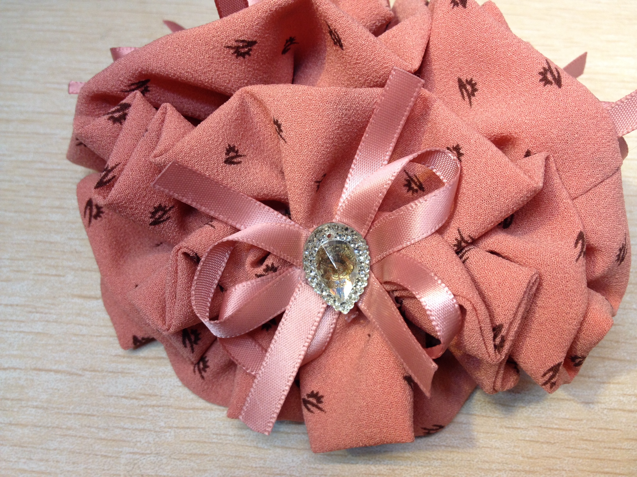 新款 韩版绢布布艺发圈 蝴蝶结发绳 盘发发饰