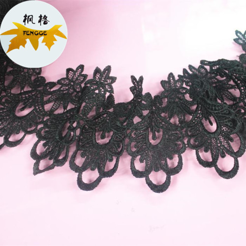 factory direct black hollow lace